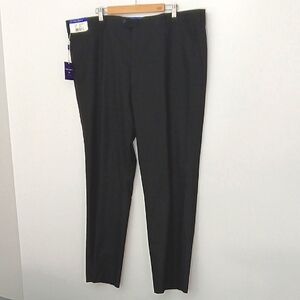 The Savile Row Co. London Dress Pants‎ Men's Size 48 x 32 Sleek Black Heathrow
